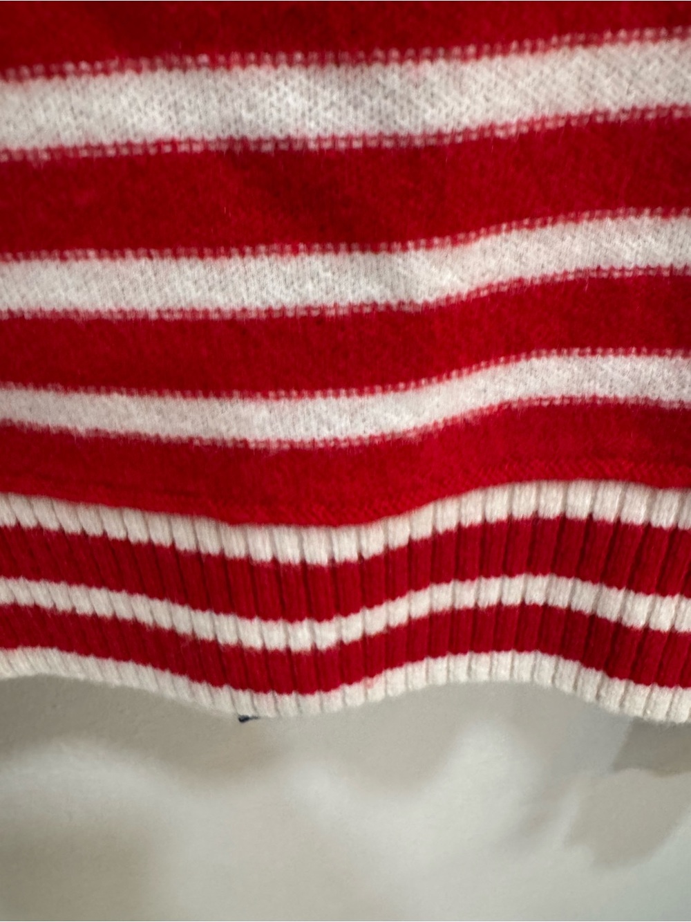 Free People Red White Blue Striped Cashmere Blend Cardigan Sweater Small - Picture 10 of 10